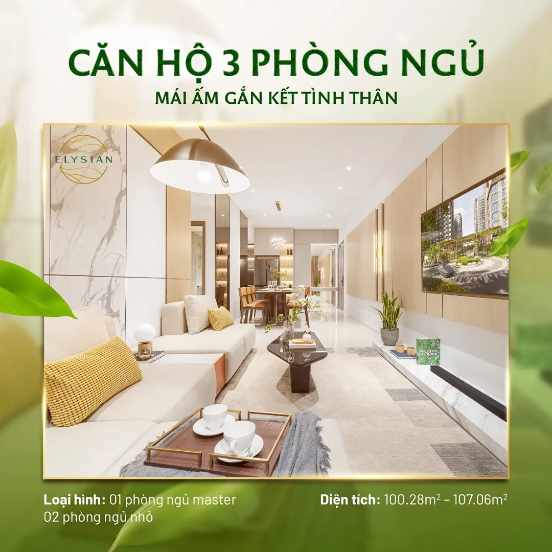 CƠ HỘI HIẾM CÓ: BÁN CĂN HỘ 3PN (C1) TẠI ELYSIAN - MÃ C15.19, THÁP C. For Sale apartment in Long Phuoc, Ho Chi Minh posted by VPI