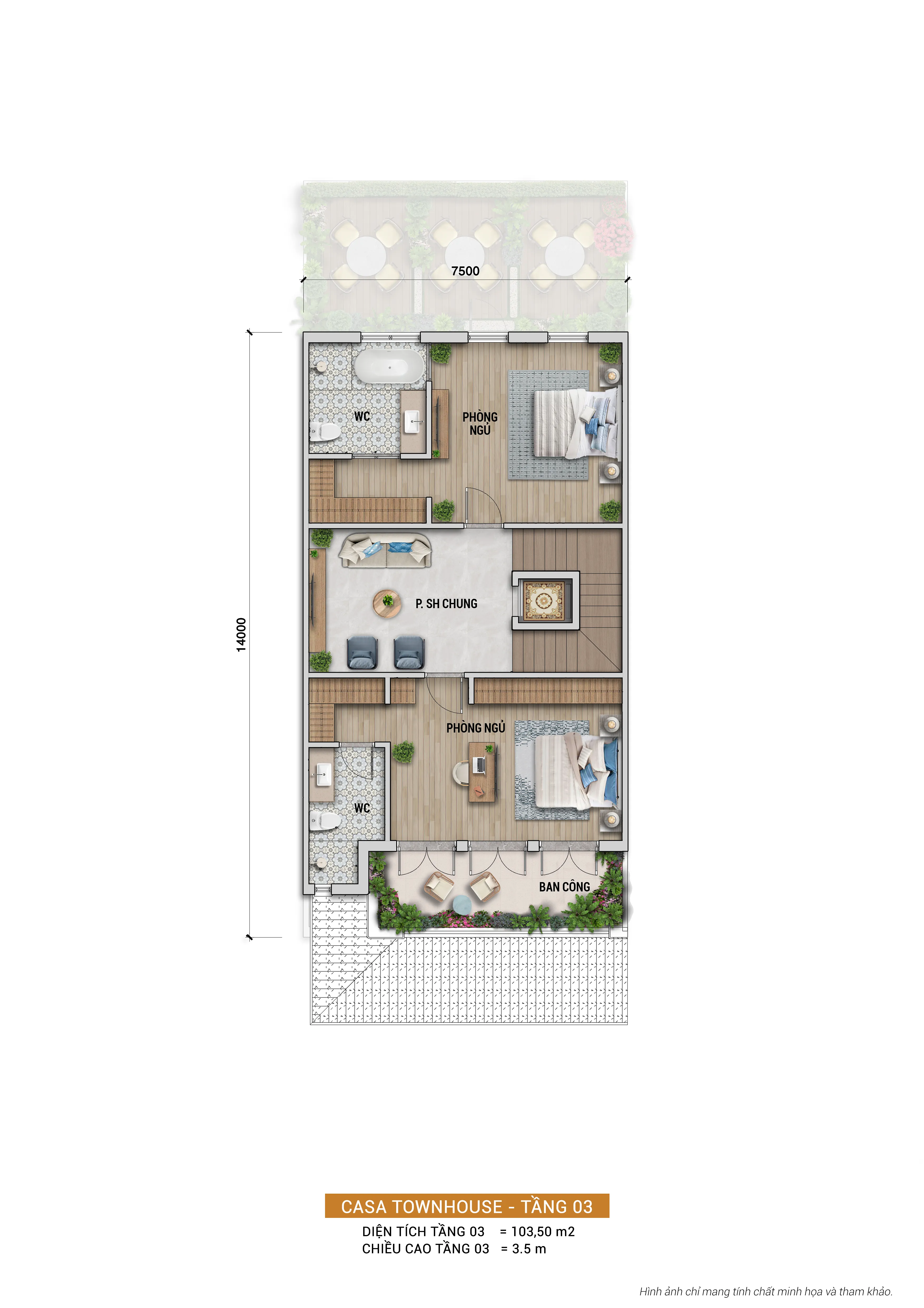 NHÀ PHỐ BLANCA CITY MÃ C2207 - NGHỈ DƯỠNG TẠI GIA & SINH LỜI NGAY LẬP TỨC.. For Sale townhouse in Blanca City, Phường 10, Thành phố Vũng Tàu, Tỉnh Bà Rịa - Vũng Tàu posted by Kim Trần Realty. Hình 8