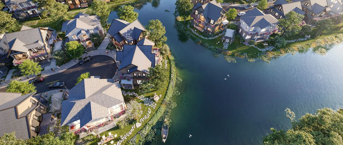 ISLAND VILLA RẺ QUẠT - Kiến trúc độc bản mới lạ tại Eco Retreat. 매매 아파트 Nguyễn Hữu Trí, Xã Thanh Phú, Huyện Bến Lức, Tỉnh Long An에 위치 Kim Trần Realty 등록