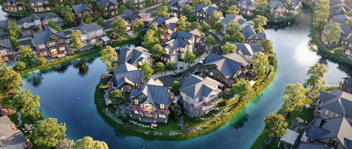 ISLAND VILLA RẺ QUẠT - Kiến trúc độc bản mới lạ tại Eco Retreat. For Sale apartment in Nguyễn Hữu Trí, Xã Thanh Phú, Huyện Bến Lức, Tỉnh Long An posted by Kim Trần Realty. Hình 3