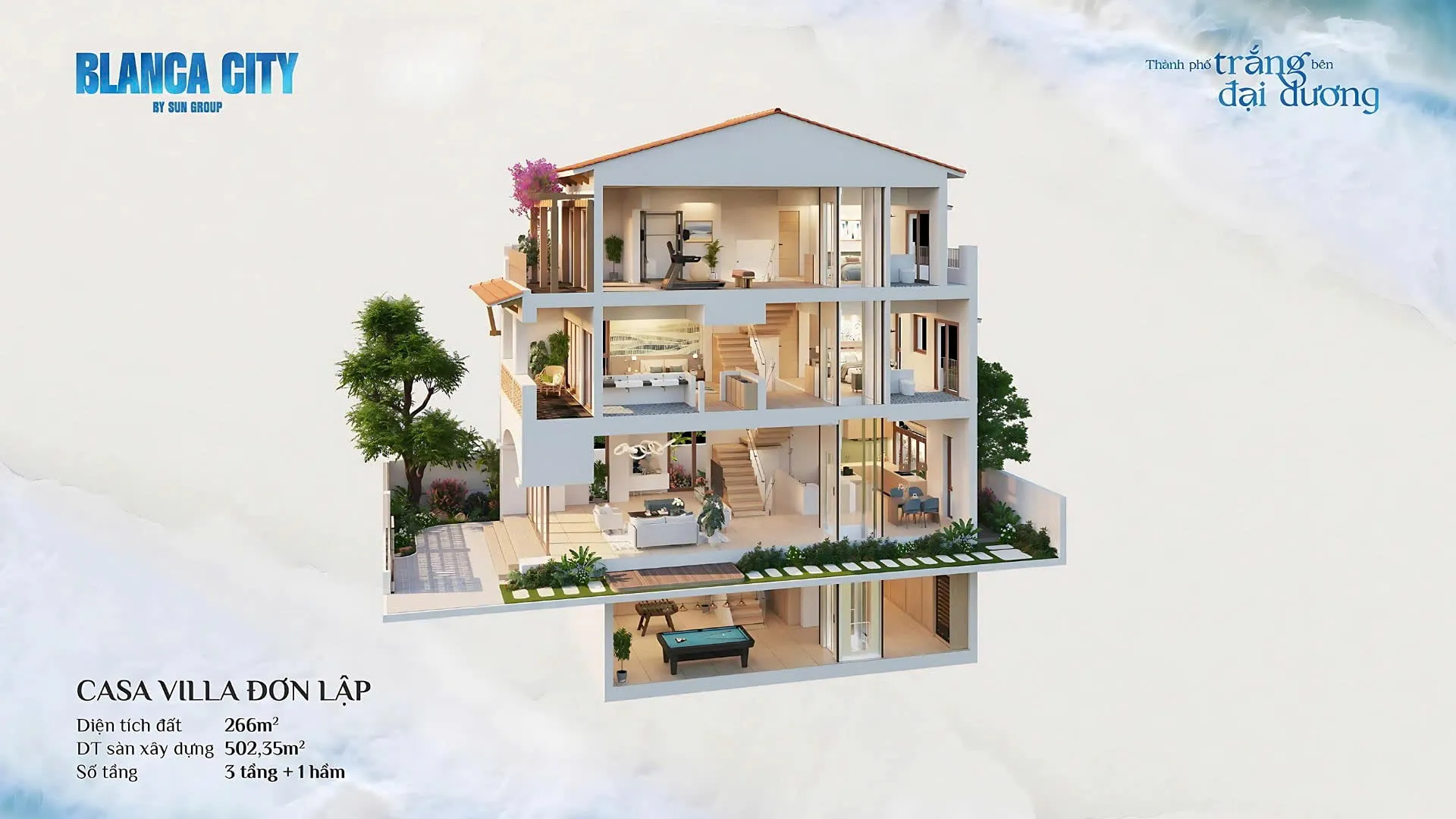 BIỆT THỰ ĐƠN LẬP BLANCA CITY - MÃ C832 - "ỐC ĐẢO NGHỈ DƯỠNG" HIẾM HOI GIỮA NHỊP SỐNG PHỒN HOA. For Sale villa in Blanca City, Phường 10, Thành phố Vũng Tàu, Tỉnh Bà Rịa - Vũng Tàu posted by Kim Trần Realty. Hình 8