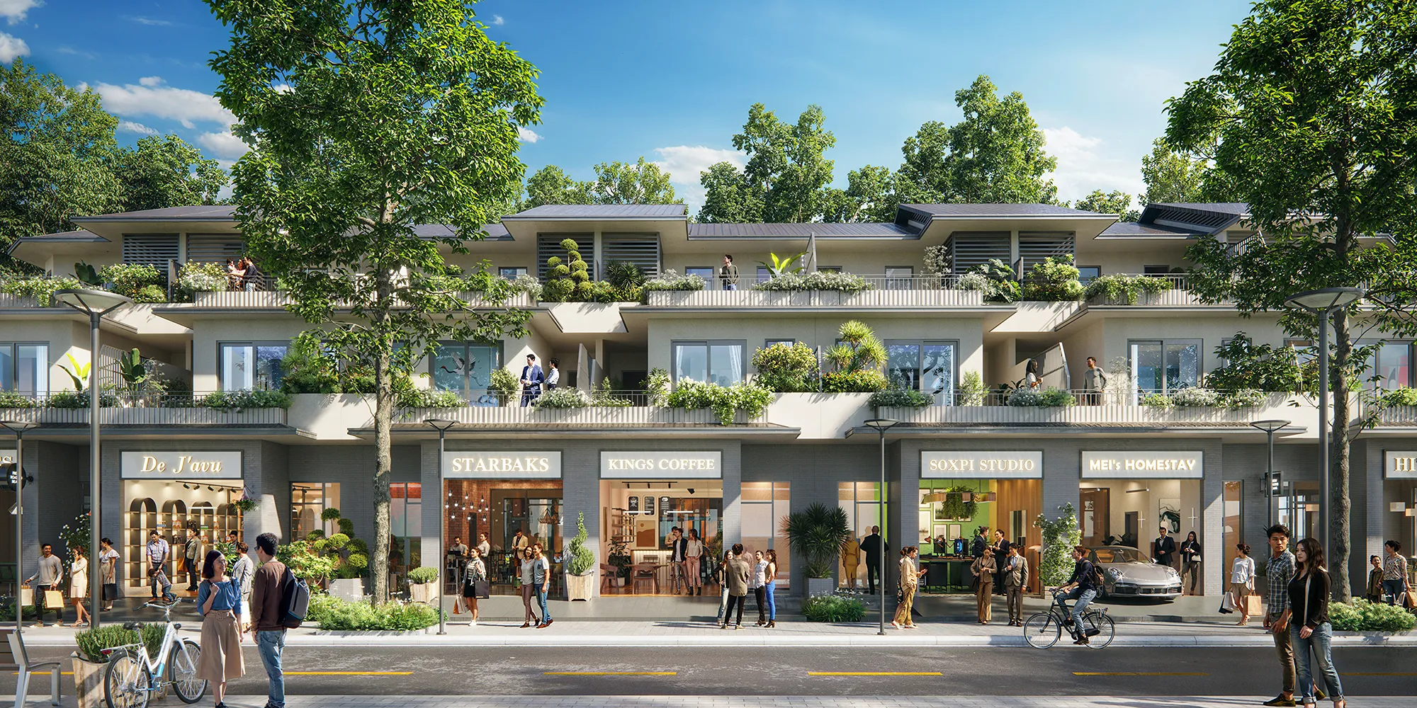 Town Villa mùa Xuân & mùa Thu – Không Gian Sống Riêng Tư, Chan Hòa Thiên Nhiên. For Sale townhouse in Eco Retreat - Phân khu Home Retreat, Bến Lức, Tây Ninh posted by Eco Retreat. Hình 9
