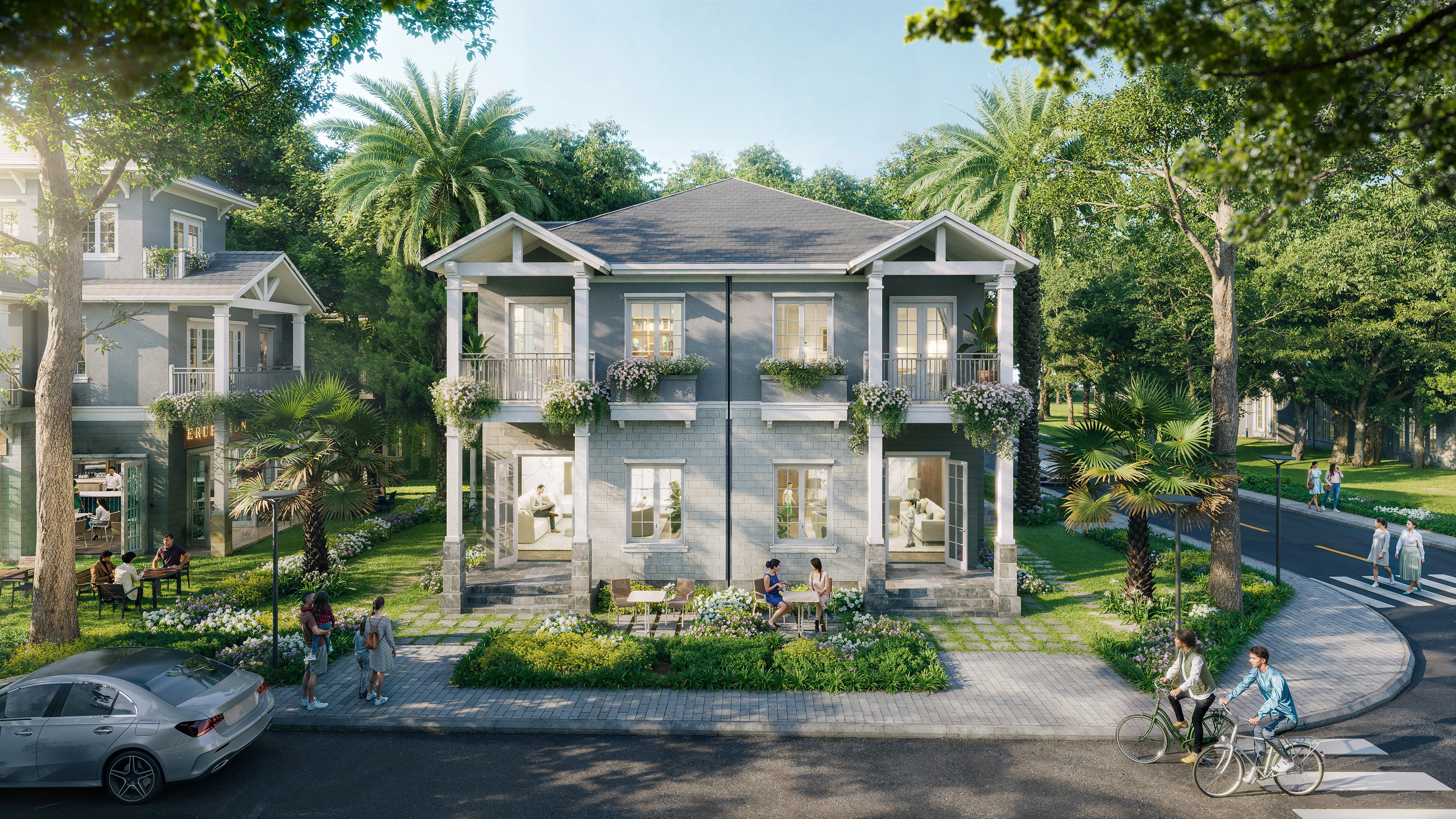Townhouse Mùa Hạ Tại Phân Khu Home Retreat – Vị Trí Yên Tĩnh, Không Gian Sống Thoáng Đãng. Mua bán nhà phố tại Eco Retreat - Phân khu Home Retreat, Bến Lức, Tây Ninh được đăng bởi Eco Retreat. Hình 1