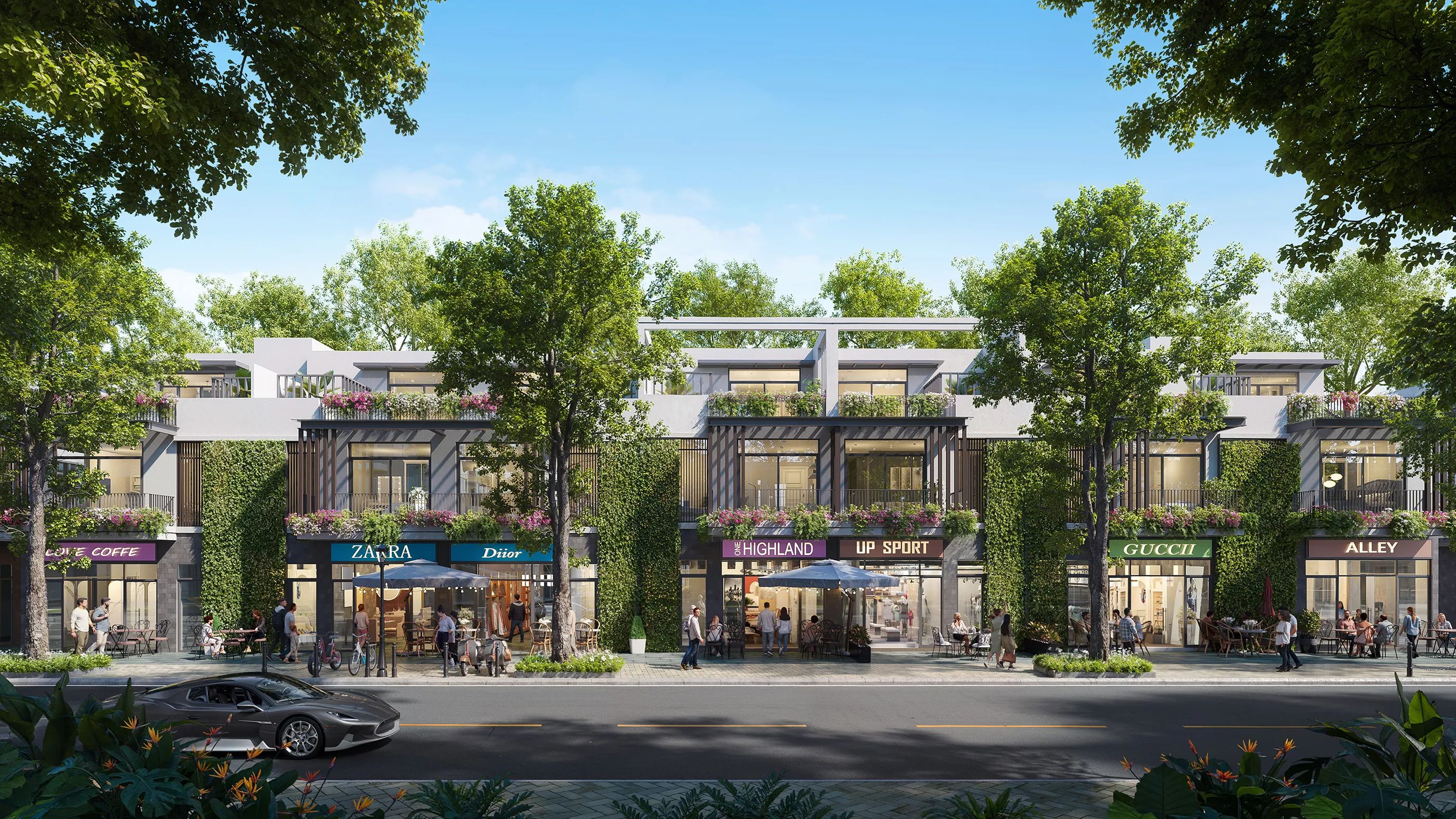 Town Villa Sky Retreat nằm sát khu chung cư có tiềm năng kinh doanh cực tốt. 매매 타운하우스 Eco Retreat - Phân khu Sky Retreat, Bến Lức, Tây Ninh에 위치 Eco Retreat 등록