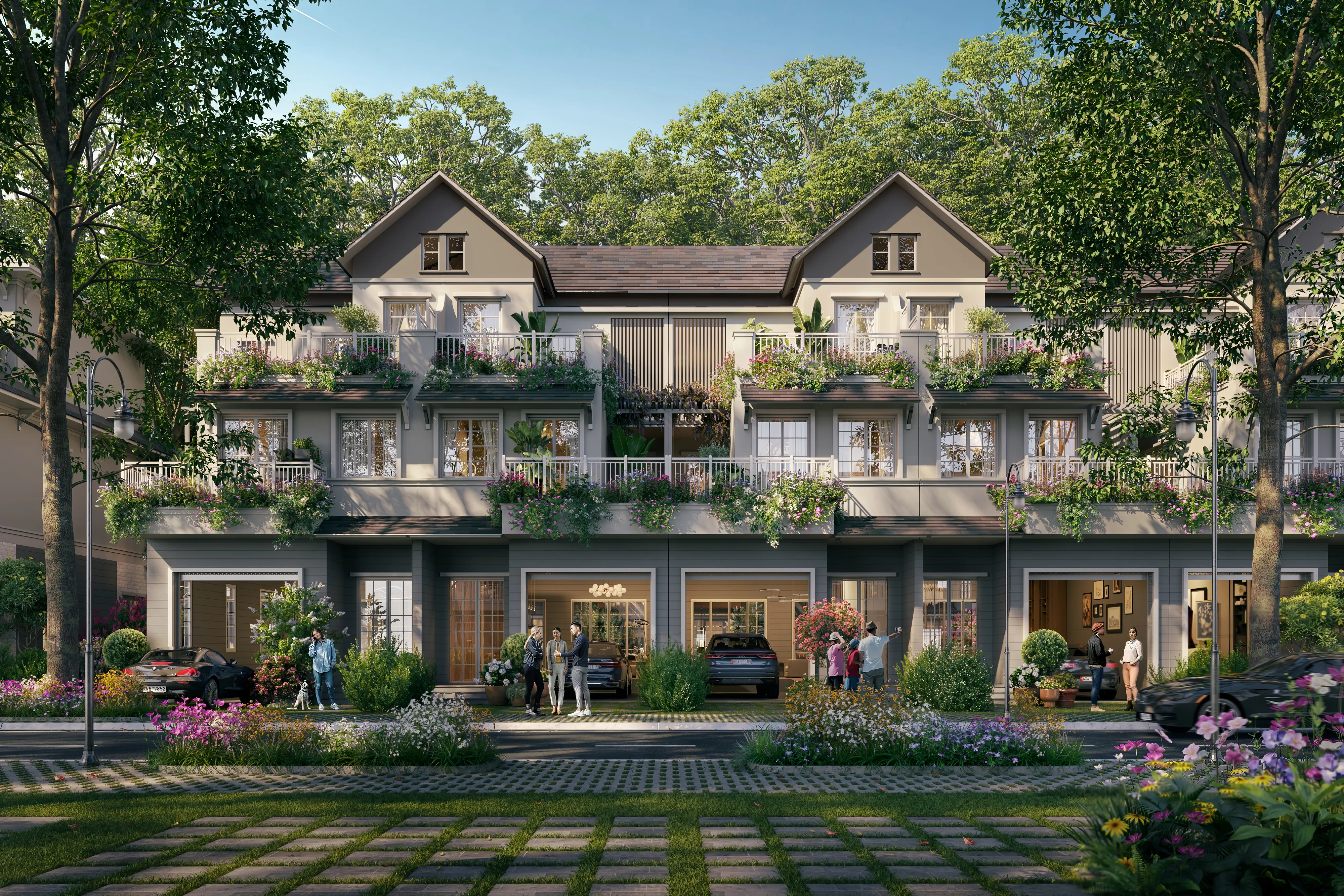 Townhouse Mùa Hạ Tại Phân Khu Home Retreat – Vị Trí Yên Tĩnh, Không Gian Sống Thoáng Đãng. Mua bán nhà phố tại Eco Retreat - Phân khu Home Retreat, Bến Lức, Tây Ninh được đăng bởi Eco Retreat. Hình 3