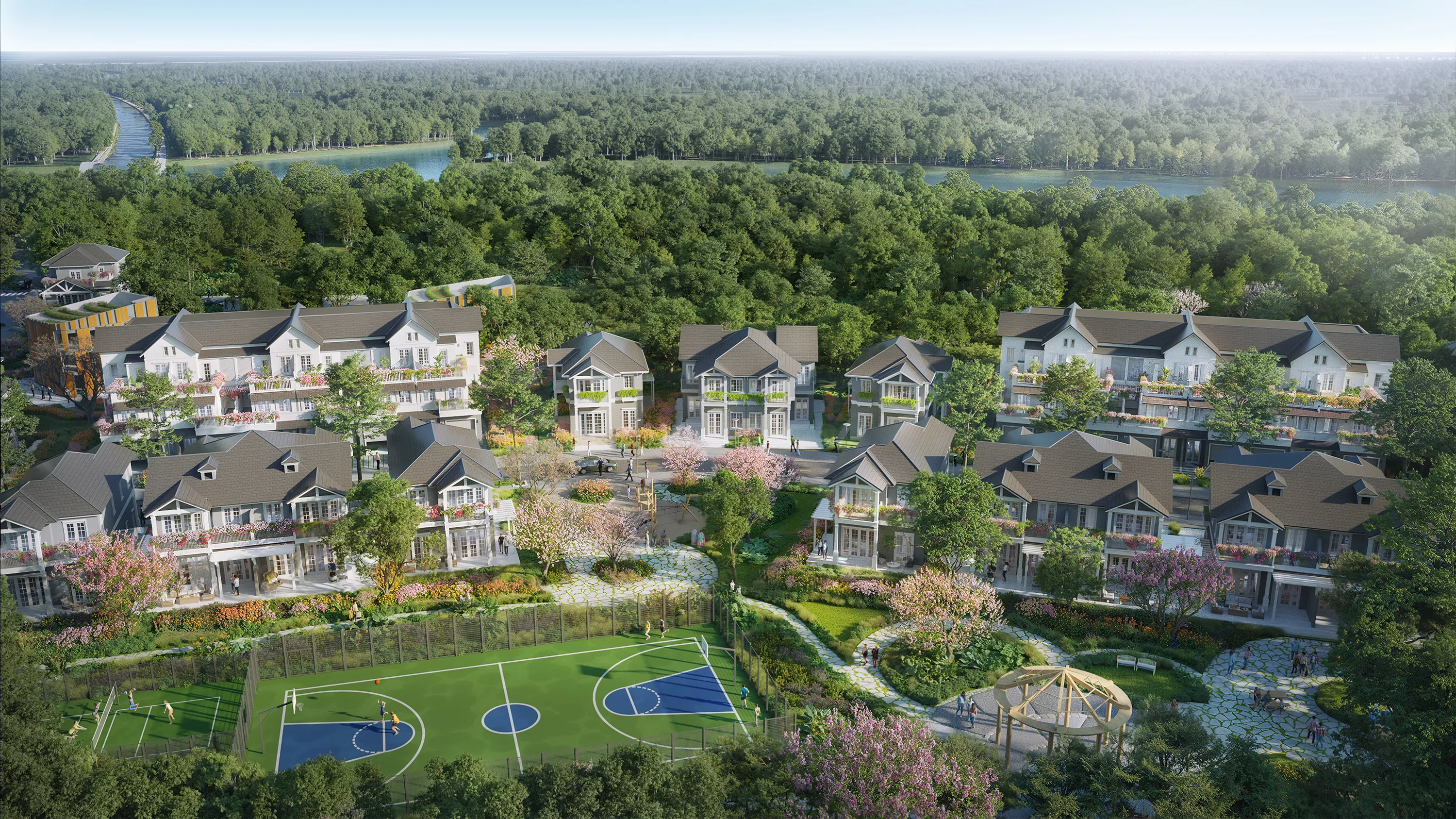 Townhouse Mùa Hạ Tại Phân Khu Home Retreat – Vị Trí Yên Tĩnh, Không Gian Sống Thoáng Đãng. Mua bán nhà phố tại Eco Retreat - Phân khu Home Retreat, Bến Lức, Tây Ninh được đăng bởi Eco Retreat. Hình 6