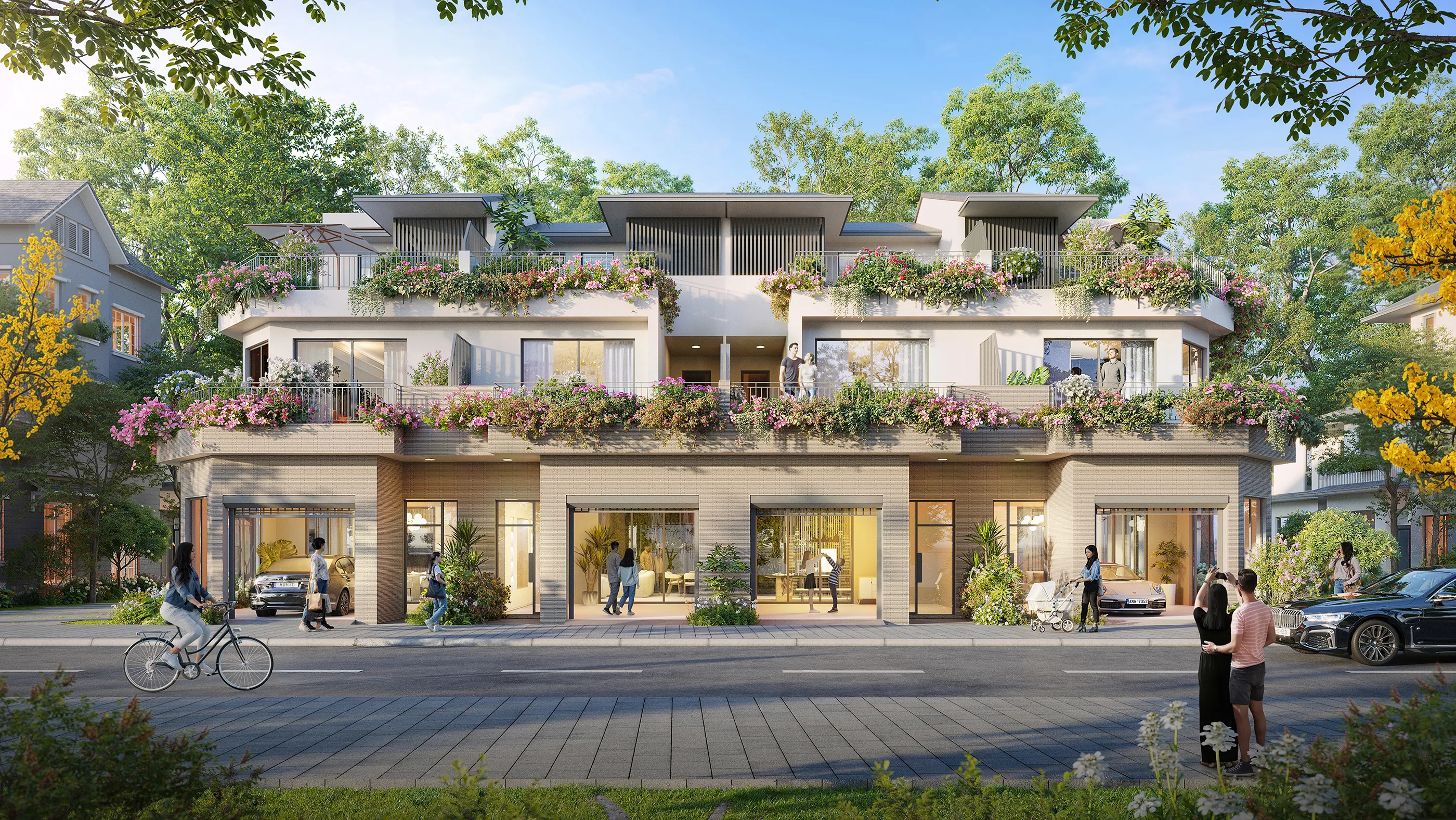 Townhouse Rừng Mai Có Ưu Đãi Ngân Hàng 70% Giá Trị Kéo Dài Đến Tháng 4/2028. For Sale townhouse in Eco Retreat - Phân khu Rừng Mai, Bến Lức, Tây Ninh posted by Eco Retreat. Hình 2