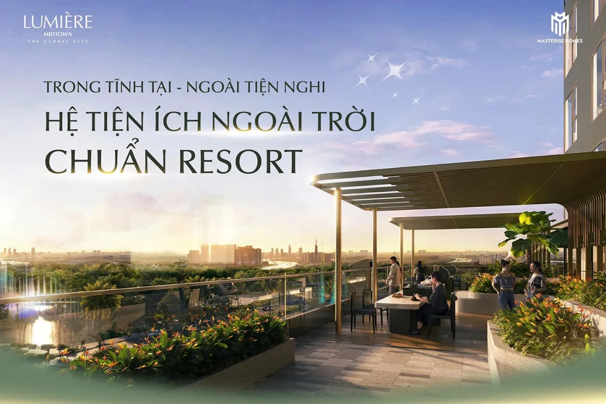 Căn hộ LUMIÈRE Midtown B.06 tầng trung The Global City - Tầm view vĩnh viễn, không bị che chắn. Mua bán căn hộ tại Thủ Đức, Hồ Chí Minh được đăng bởi M2 Realty. Hình 4