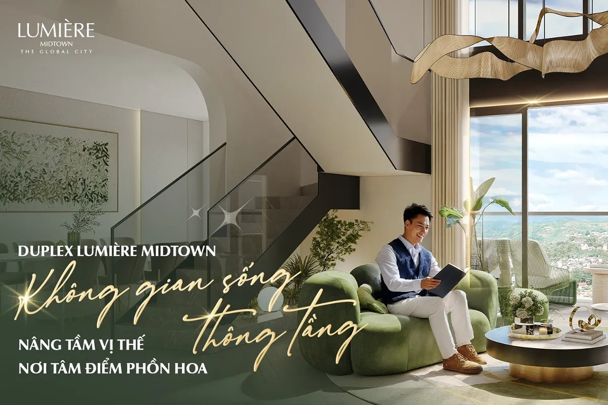 Căn hộ Duplex A-12 LUMIÈRE Midtown - Trung tâm mới của thành phố HCM. Mua bán căn hộ tại Lumière Midtown, Đường Liên Phường, Thủ Đức, Hồ Chí Minh được đăng bởi M2 Realty. Hình 4