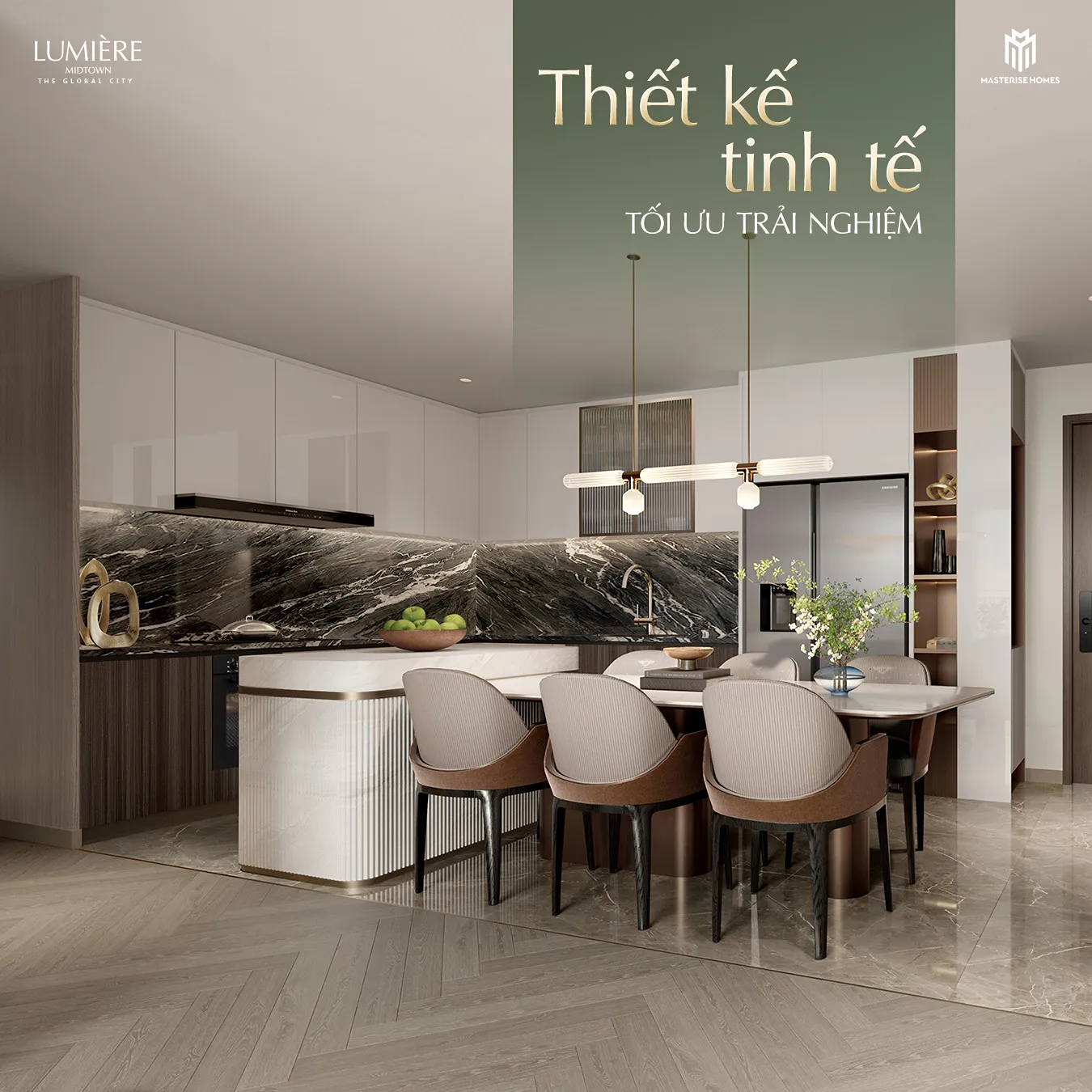 Căn hộ 2PN Lumiere cao cấp - View Sông, Kênh Đào Nhạc Nước. Mua bán căn hộ tại Lumière Midtown, Phường An Phú, Thành phố Thủ Đức, Tp. Hồ Chí Minh được đăng bởi M2 Realty. Hình 2