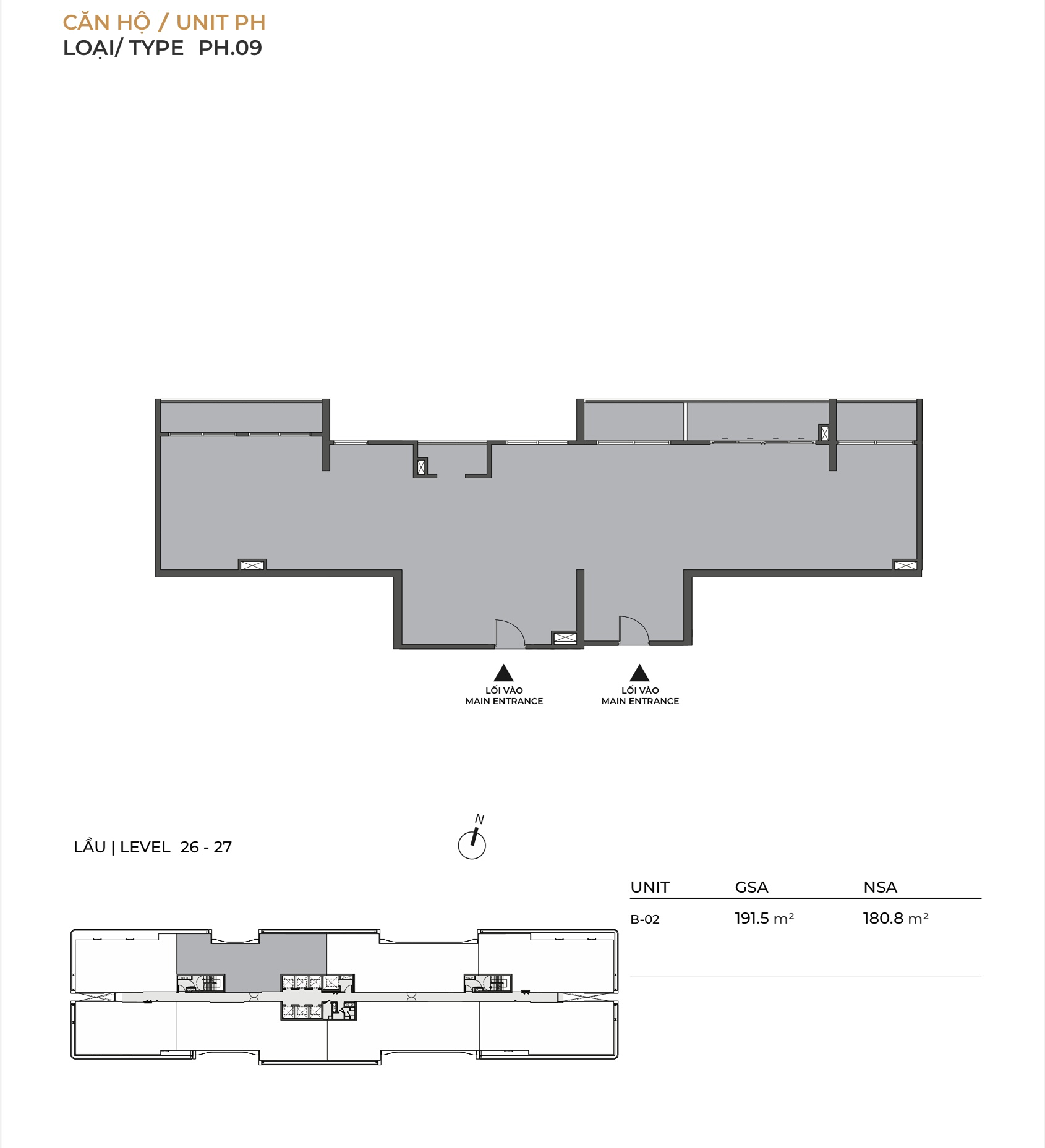 Căn Penthouse LUMIÈRE Midtown Tòa B tầng 26- The Global City Thủ Đức | PH.09. Mua bán căn hộ tại Lumière Midtown, Đỗ Xuân Hợp, Thủ Đức, Hồ Chí Minh được đăng bởi M2 Realty. Hình 2