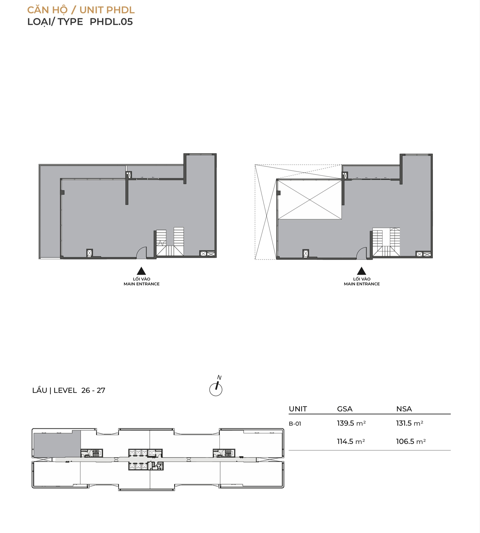 Căn hộ penthouse duplex LUMIÈRE Midtown Tòa B tầng 26 & 27 - The Global City Thủ Đức | PHDL. 05. Mua bán căn hộ tại Lumière Midtown, Đỗ Xuân Hợp, Thủ Đức, Hồ Chí Minh được đăng bởi M2 Realty. Hình 12
