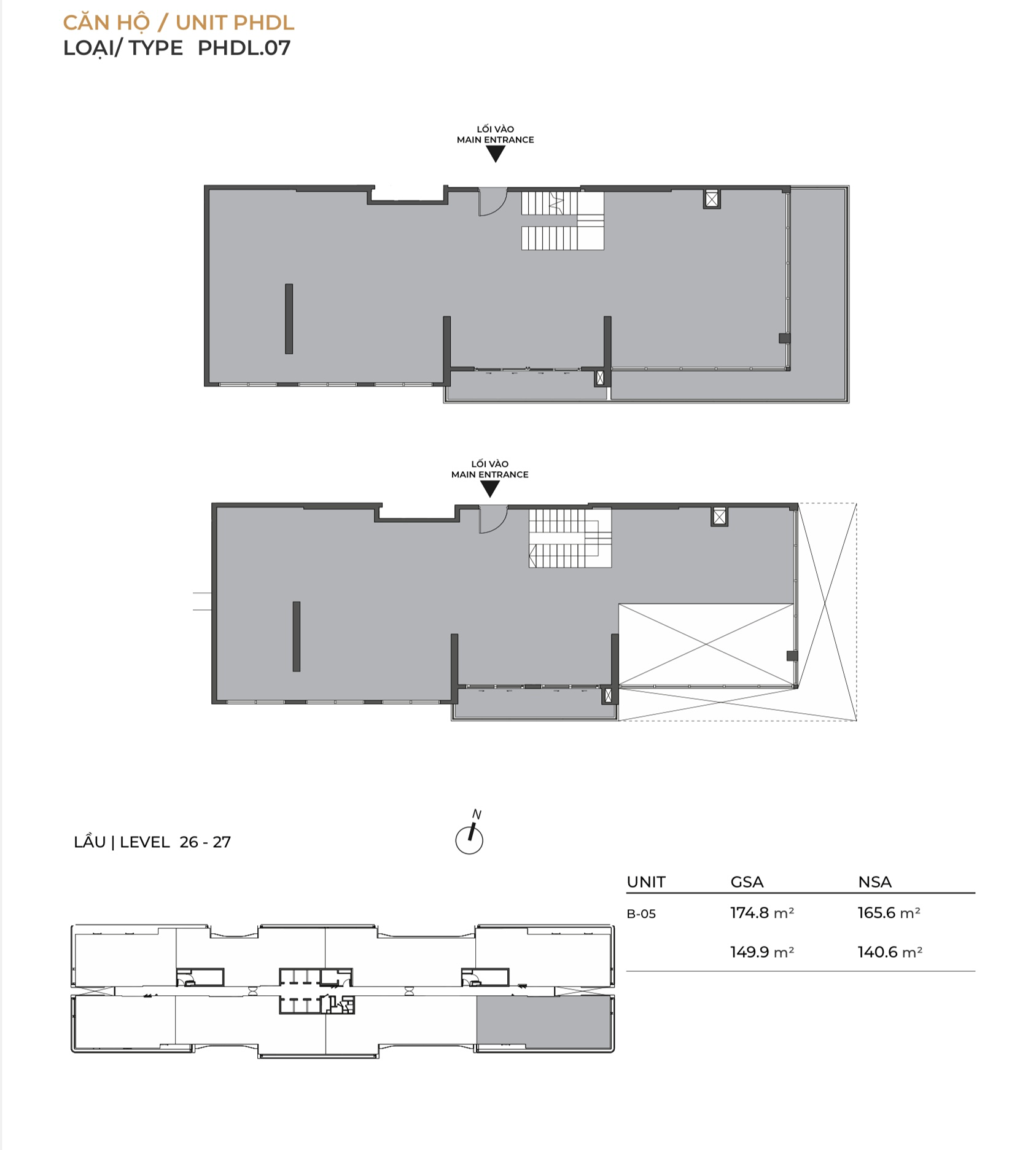Căn hộ penthouse duplex LUMIÈRE Midtown Tòa B tầng 26 & 27 - The Global City Thủ Đức | PHDL. 07. Mua bán căn hộ tại Lumière Midtown, Đỗ Xuân Hợp, Thủ Đức, Hồ Chí Minh được đăng bởi M2 Realty. Hình 3