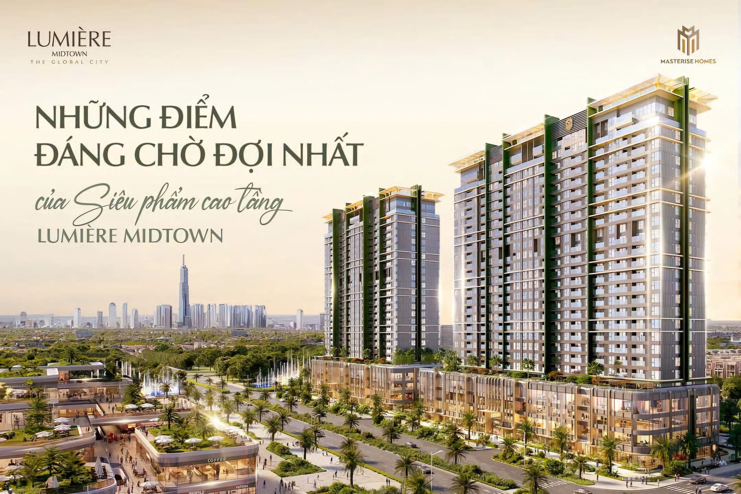 Căn hộ LUMIÈRE Midtown A.03A – tầng cao view thành phố | Sống Trọn Giữa Mây Trời The Global City. For Sale apartment in Thu Duc, Ho Chi Minh posted by M2 Realty
