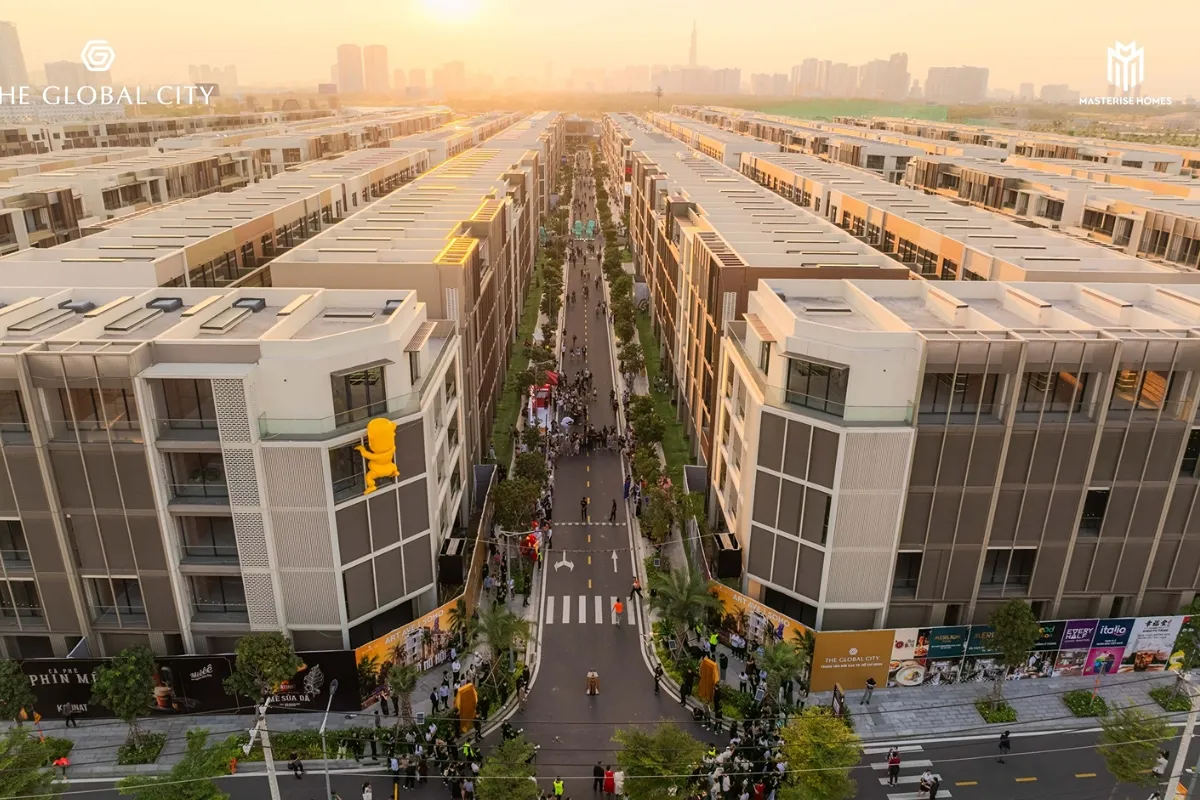 Nhà phố Art Avenue căn góc - SOHO The Global City|Khi thuật đương đại được đưa vào đời sống đô thị. For Sale shophouse in SOHO - The Global City, Thủ Đức, Hồ Chí Minh posted by M2 Realty. Hình 1