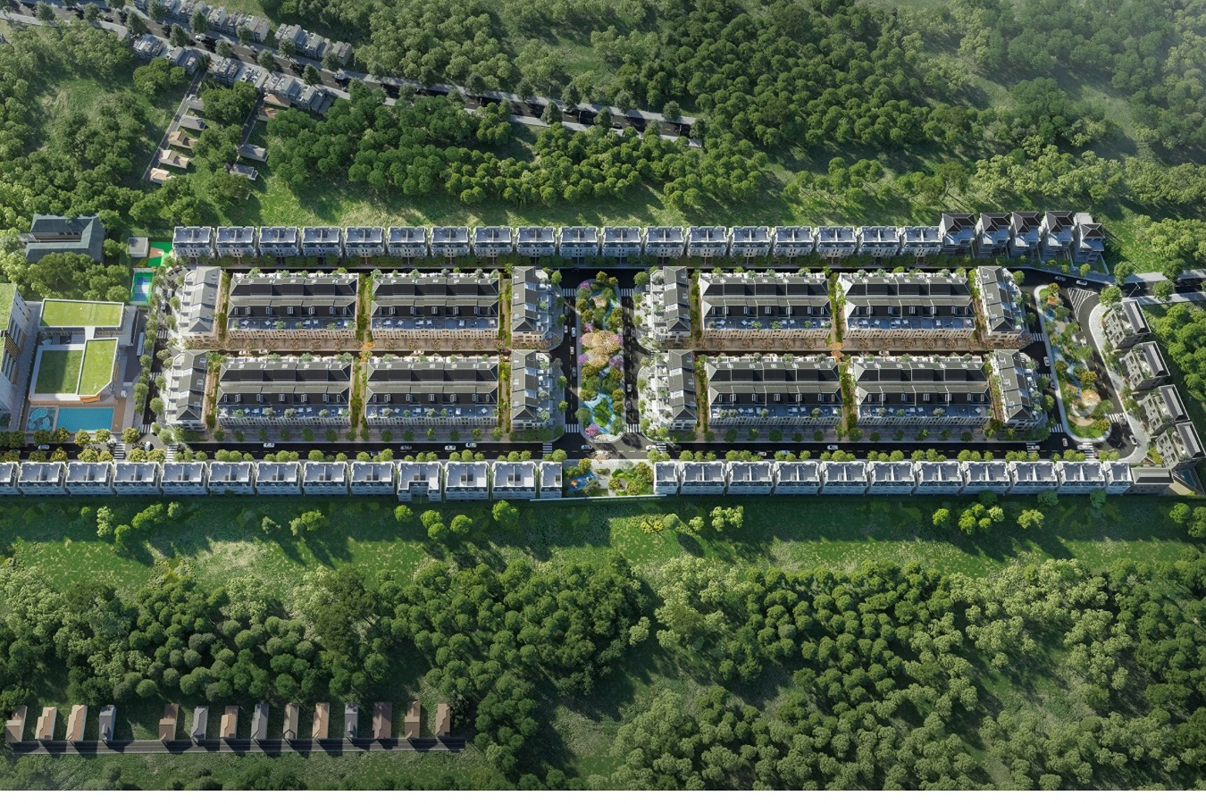 Nhà phố căn góc SOHO LK2 – The Global City - Vị trí trung tâm, liền kề quảng trường nhạc nước. For Sale townhouse in SOHO - The Global City, Đường Đỗ Xuân Hợp, Thủ Đức, Hồ Chí Minh posted by M2 Realty. Hình 8