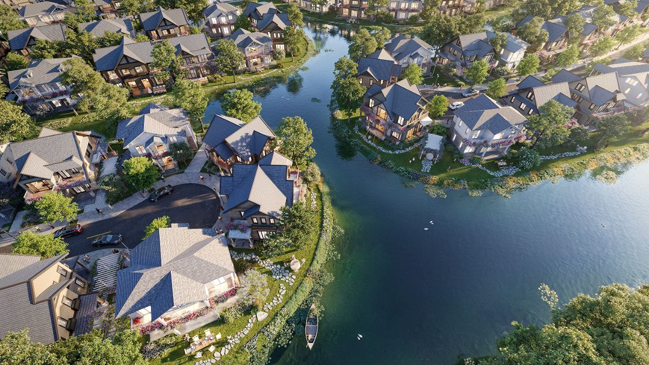 Biệt thự song lập Đảo - 190m2 - TT chuẩn - view sông 25m - Giá 20,1 tỷ. For Sale villa in Eco Retreat Long An, Đường Nguyễn Hữu Trí, Xã Thanh Phú, Huyện Bến Lức, Long An posted by Tấn Sang. Hình 2