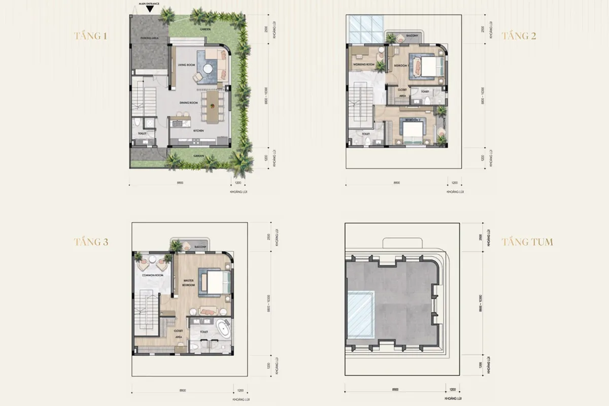Garden Villa Salacia Villas căn góc phân khu C & D giá tốt. Mua bán biệt thự tại Salacia Villas, Hắc Dịch Tóc Tiên, Tân Thành, Hồ Chí Minh được đăng bởi Liên hệ PKD. Hình 8