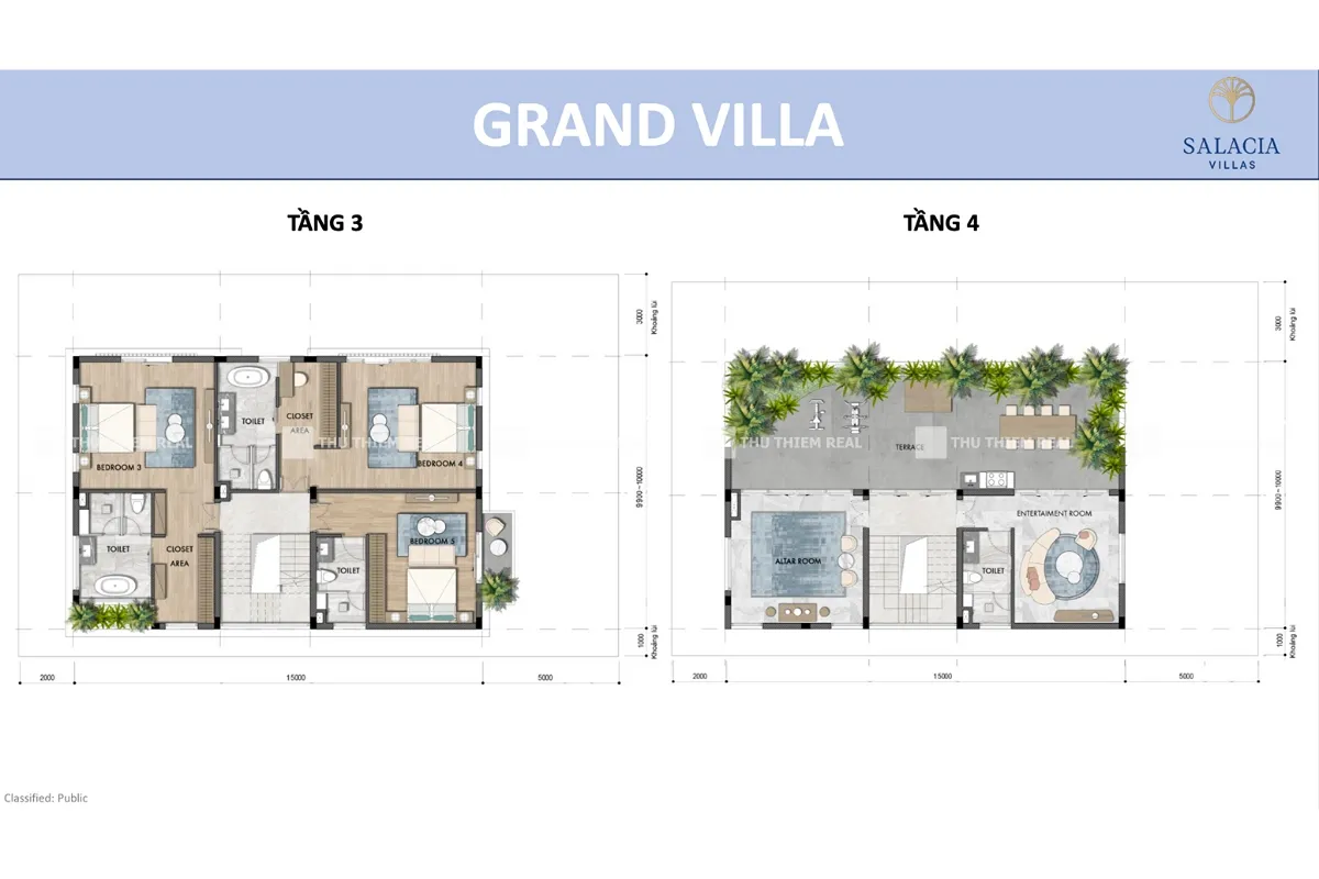 Grand Villa Salacia Villas căn góc phân khu C & D 4 tầng giá tốt. Mua bán biệt thự tại Salacia Villas, Hắc Dịch Tóc Tiên, Tân Thành, Hồ Chí Minh được đăng bởi Liên hệ PKD. Hình 5