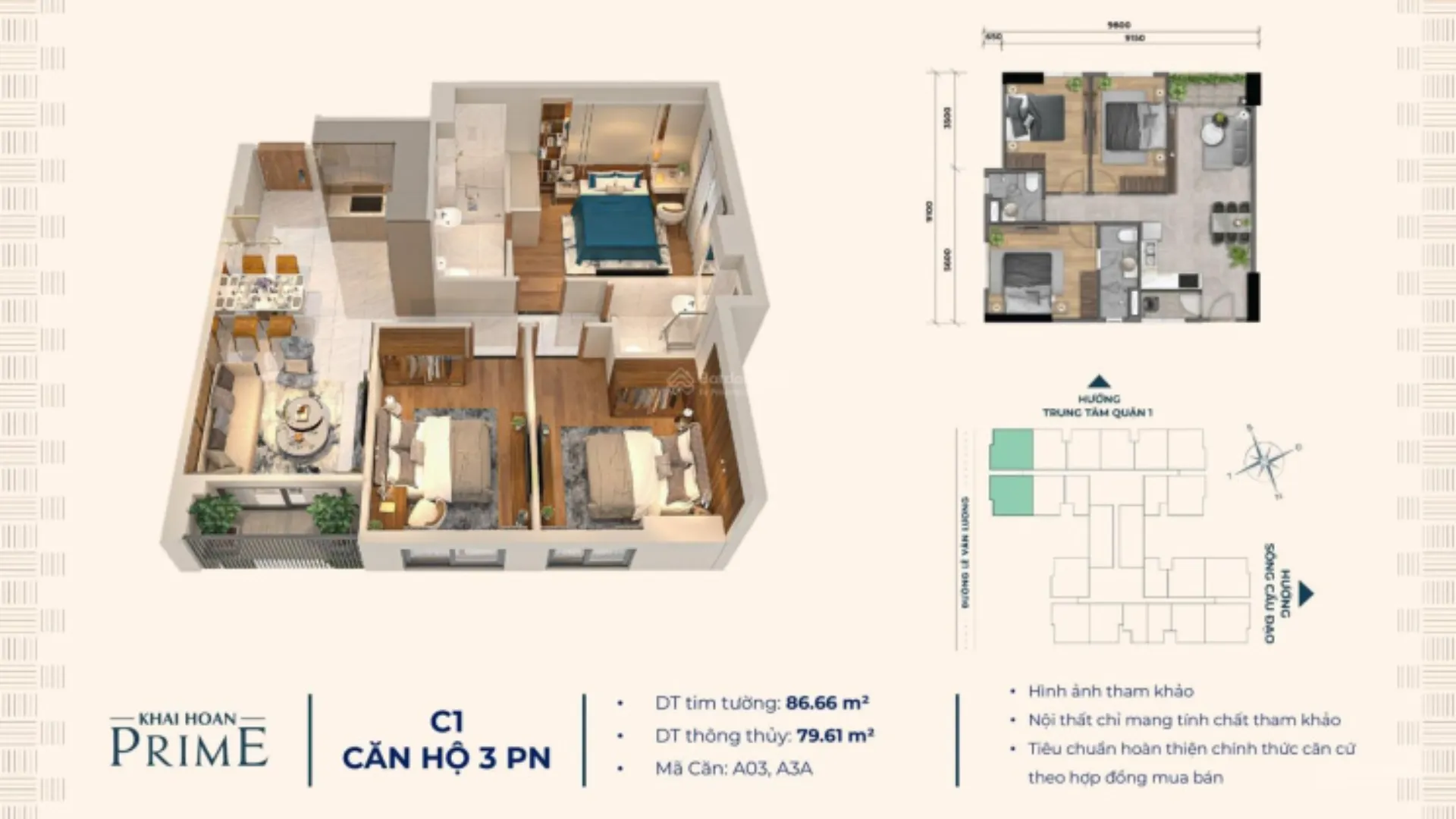 Dự án Khải Hoàn PRIME 3PN tại Nhà Bè | Tiện ích tiêu chuẩn resort. For Sale apartment in Hiep Phuoc, Ho Chi Minh posted by VPI Official