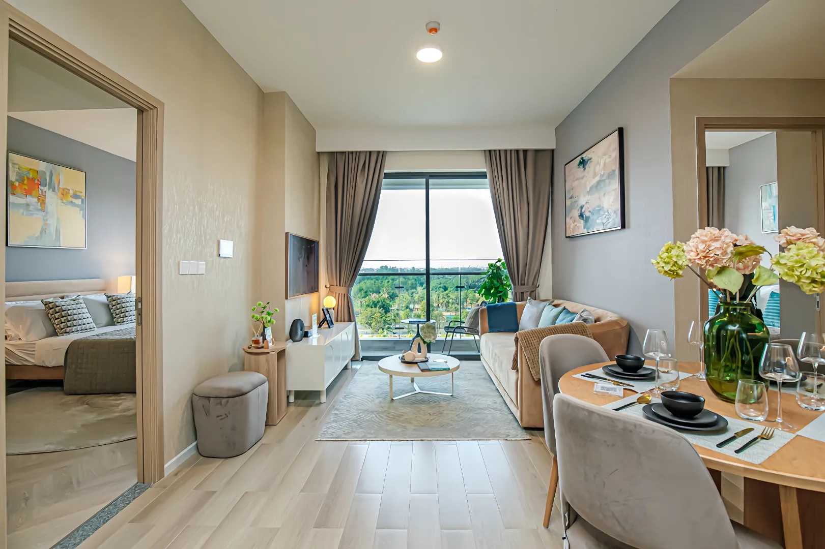Căn hộ 2PN B2-XX-02 tại Masteri Park Place Căn hộ 2 phòng ngủ trung tâm The Global City. For Sale apartment in Binh Trung, Ho Chi Minh posted by VPI Official