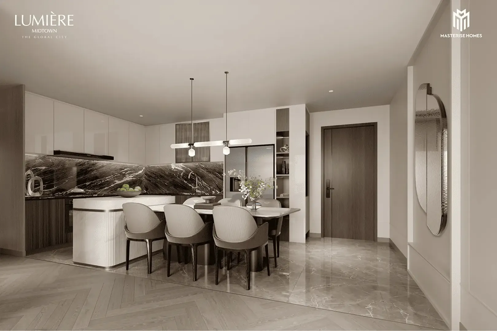 Căn hộ 2 Phòng Ngủ LUMIÈRE Midtown Tòa A Tiện Ích Chuẩn 5 Sao. For Sale apartment in An Khanh, Ho Chi Minh posted by VPI Official